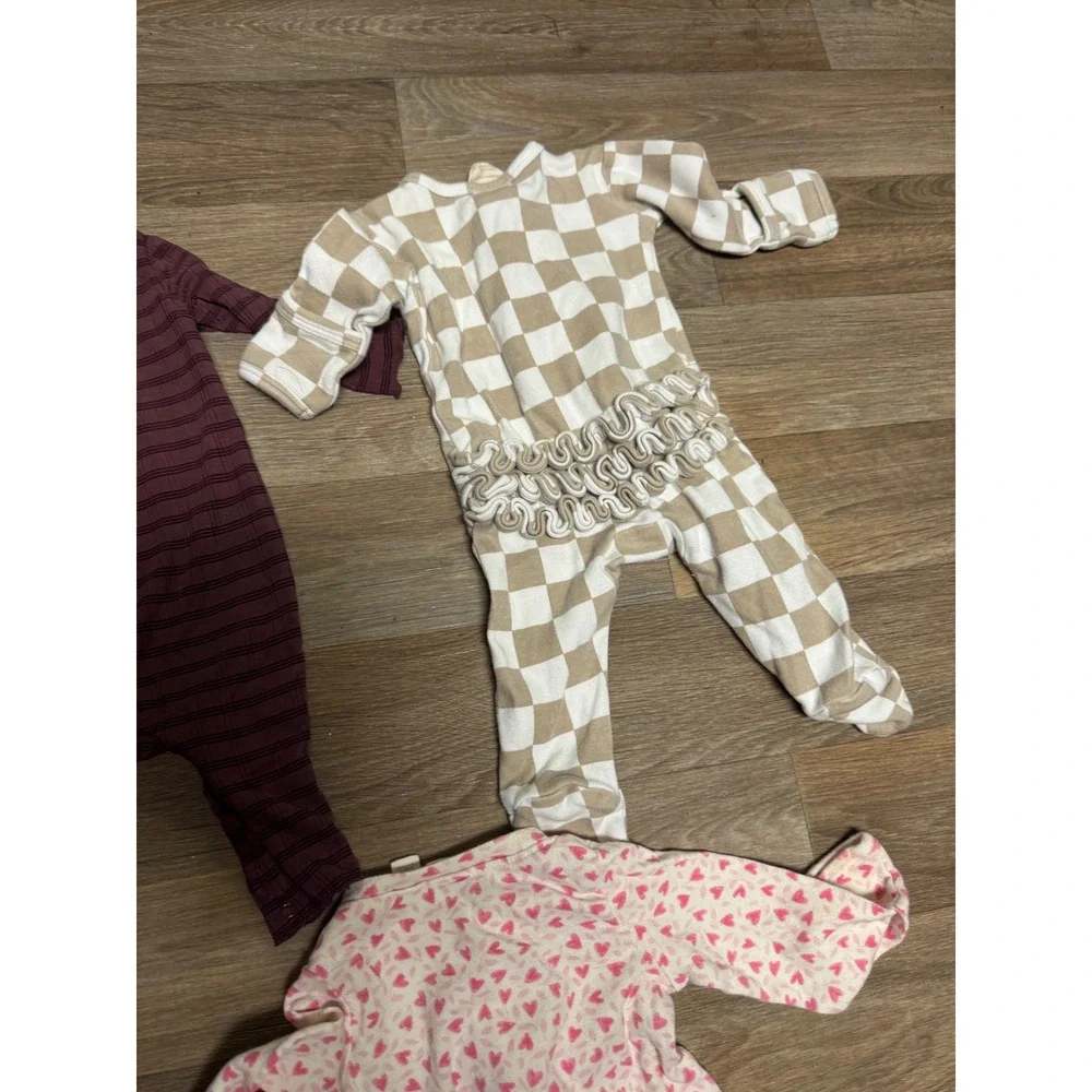 Baby Gap Siix Cloud Island Pajama Sleepers Romper Bundle 0-3 Months 5 Piece